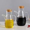 DOITOOL Oil Bottles for Kitchen High Borosilicate Glass Oil Pot with Scale Pourer Bottle Drip- Nozzle Leakproof Random Style view 4