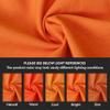 Encasa XO Throw Pillow Covers 22x22 in Set of 2 Orange | No Inserts | Cotton Pillow Covers for Living Room, Bed, Sofa, Couch | Decorative Cushion Covers with Improved Zipper view 2