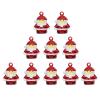10pcs Christmas Jingle Bells Small Craft Bells Santa Claus Miniatures Ornaments for Xmas Holiday Tree Ornaments view 1