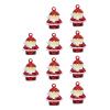 10pcs Christmas Jingle Bells Small Craft Bells Santa Claus Miniatures Ornaments for Xmas Holiday Tree Ornaments view 2