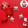10pcs Christmas Jingle Bells Small Craft Bells Santa Claus Miniatures Ornaments for Xmas Holiday Tree Ornaments view 4