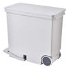 Cabilock Pedal Trash Can Simple Design Large Opening Plastic Waste Bin Odor Locking Lid for Kitchen view 2
