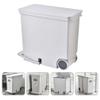 Cabilock Pedal Trash Can Simple Design Large Opening Plastic Waste Bin Odor Locking Lid for Kitchen view 4