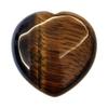 Bacatgem 1 Pcs Natural Tiger's Eye Palm Worry Carved Heart Love Stone,1.57 inchs Crystals and Healing Stones view 1