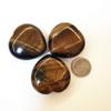 Bacatgem 1 Pcs Natural Tiger's Eye Palm Worry Carved Heart Love Stone,1.57 inchs Crystals and Healing Stones view 3