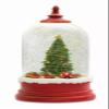 Melrose Modern Home Decorative Snow Globe with Tree 10.5" H Plastic 6 Hr Timer 3 AA Batteries, Not Included or USB Cord Included view 1