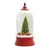 Melrose Modern Home Decorative Snow Globe with Tree 10.5" H Plastic 6 Hr Timer 3 AA Batteries, Not Included or USB Cord Included view 2