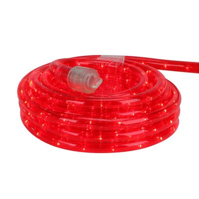 Flexible Incandescent Outdoor Christmas Rope Light - Clear - 100' Red Wire