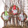 DUO ER Christmas Garland Faceless Doll Rattan Ring Wreath Party Christmas Hanging Pendant Xmas Tree Garland Holiday New Year Decoration (Color : 2) view 2