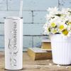 13 & Fabulous 22 oz Skinny Tumbler 13th Birthday Gifts For Girls on Black Decorations Funny Present Vacuum Insulated Cup with Lid view 4