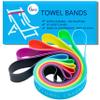 Towel Crabber Silicone Towel Bands for Beach Chairs (6 Pack) Beach, Pool & Cruise Essentials, No Snap, Non-Bulky, Fits Most Pool & Lounge Chairs, A Smart Alternative to Towel Clips view 1