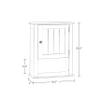 RiverRidge Ashland Bathroom Cabinet Espresso Single Door Compact Wall Mount Storage Medicine Cabinet for Bathroom view 3