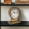 Creative Co-Op Decorative Metal Mantel Clock, Gold Finish view 2