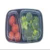 [100 Pack] 2 Compartment Microwavable Meal Prep Containers with Lids 38 oz, Reusable Bento Box, Food Storage Containers | BPA Free | Stackable | Lunch Boxes, Microwave/Dishwasher/Freezer Safe view 4