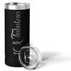 16 & Fabulous 22 oz Skinny Tumbler 16th Birthday Gifts For Girls on Black Decorations Funny Present Vacuum Insulated Cup with Lid view 2