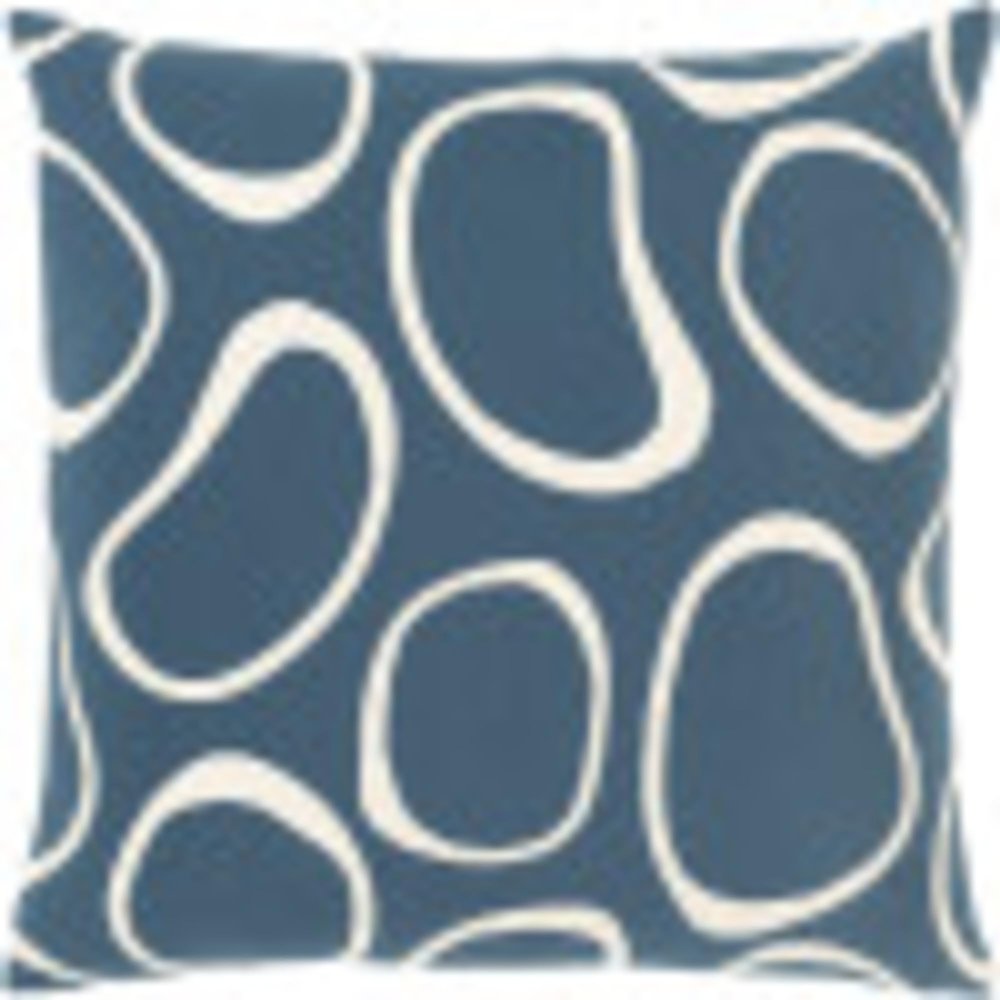Artistic Weavers Pebble Beach Throw Pillow, 18" H x 18" W, Navy