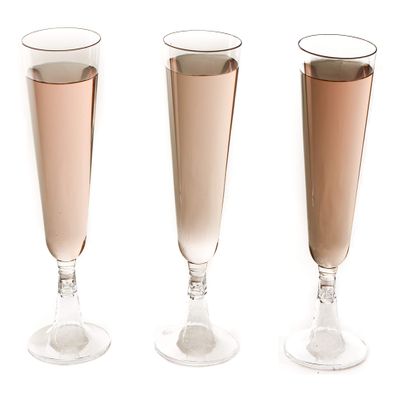 [120 PACK] Plastic Champagne Flutes 5 oz - Hard Plastic Disposable Clear Plastic Glass Like Flutes - Champagne Glasses BPA Free Toasting Flutes - Weddings, Parties, Cocktail Cups, Mimosas, Wine, Sodas