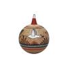 Set Of Six Christmas Spheres Made Of Clay view 2