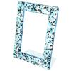 GlassOfVenice Murano Glass Photo Frame 4X6 Inch - Silver Blue view 1