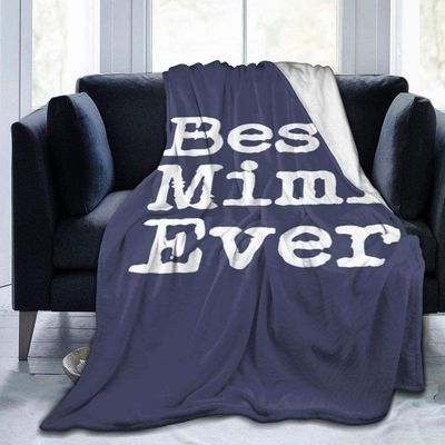 60"x50" Blanket Best Mimi Ever Throw Blanket Ultra Soft Blanket Lightweight Bed Blanket Quilt Durable Home Decor Fleece Blanket Sofa Blanket