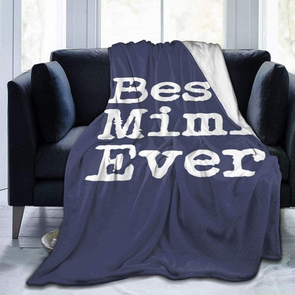 60"x50" Blanket Best Mimi Ever Throw Blanket Ultra Soft Blanket Lightweight Bed Blanket Quilt Durable Home Decor Fleece Blanket Sofa Blanket