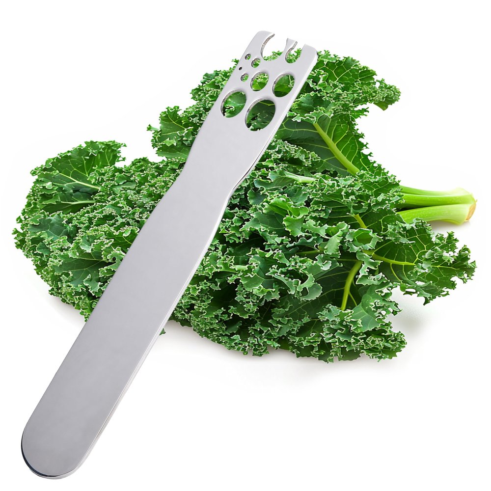Herb Stripper - Multi-functional Leaf Remover for Kale, Chard, Collard Greens | Efficient Herb Leaf Stripper | LooseLeaf Kitchen Gadget for Removing Stems from Leafy Greens and Herbs