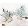 Christmas Tree RENRUIRUI Small Desktop Artificial Home Office Farmhouse Xmas Decoration (Color : Red Berry) view 4