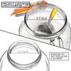 1 Gallon Glass Jars with Airtight Lid, Large Glass Storage Containers with Lids, 2 Pack Wide Mouth Mason Jars with Measurement Marks, Kitchen Pantry Storage for Flour, Sugar, 138oz, Dishwasher safe view 2