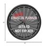 SignMission Retired Financial Planner Design Wall Clock | Precision Quartz Movement | Retired Not Expired Funny Home Dcor | Home, Office or Bedroom Decoration Retirement Personalized Gift view 4