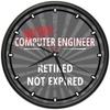 SignMission Retired Computer Engineer Design Wall Clock | Precision Quartz Movement | Retired Not Expired Funny Home Dcor | Home, Office or Bedroom Decoration Retirement Personalized Gift view 1