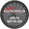 SignMission Retired Building Inspector Design Wall Clock | Precision Quartz Movement | Retired Not Expired Funny Home Dcor | Home, Office or Bedroom Decoration Retirement Personalized Gift view 1