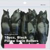 Brittny Roller Pillow Satin-Black 10Ct (Pack of 2) view 1