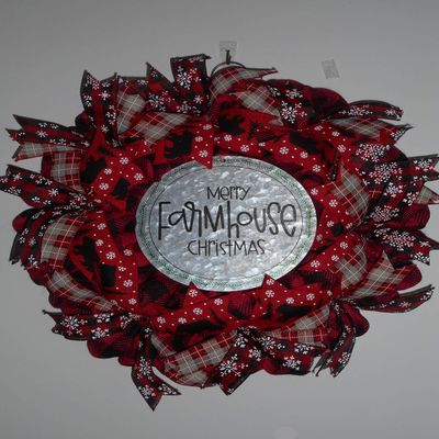 Farmhouse Christmas Wreath