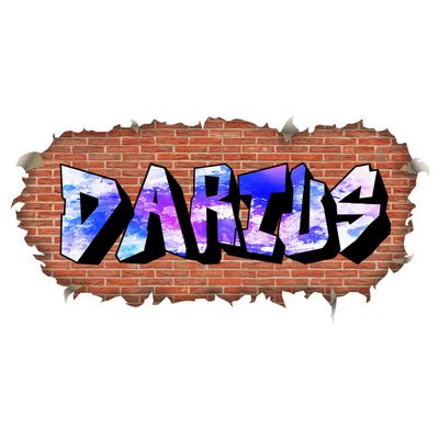 VWAQ Custom Peel and Stick Wall Decal Graffiti Name - Hip Hop Vinyl Sticker Personalized Kids Bedroom - BG06 (30" H X 60" W)