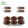 EcoQuality [150 PACK] Aluminum 6-Cup Muffin Pan - Disposable Aluminum Cupcake Pans - Strong, Durable, Reusable, Recyclable - Muffin Tin Great for Baking Cupcakes, Muffins, Small Pies view 2