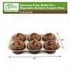 EcoQuality [150 PACK] Aluminum 6-Cup Muffin Pan - Disposable Aluminum Cupcake Pans - Strong, Durable, Reusable, Recyclable - Muffin Tin Great for Baking Cupcakes, Muffins, Small Pies view 3