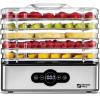 Magic Mill Food Dehydrator Machine | 5 Stackable Stainless Steel Trays, 48H Digital Adjustable Timer & Temperature Control Upto 167 Electric Dryer & Preserver for Jerky, Fruit, Dog Treats & Much More view 1
