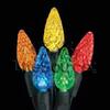 DormCo 50-Light Multi LED Strawberry (C6) Light Set on Green Wire - Case Pack (24 Strands) view 1
