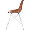 Beaumont Lane Metropolitan Living Leather Side Chair in Light Brown view 4