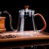 20 oz Gooseneck Pour Over Kettle - Thickened Glass with Lid, Perfect for Coffee and Tea view 1