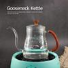 20 oz Gooseneck Pour Over Kettle - Thickened Glass with Lid, Perfect for Coffee and Tea view 2