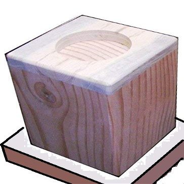 Steve's Gift Shoppe Heavy Duty Bed Lifter/Bed Riser - 9-Inch Lift - Douglas Fir Solid Core for 2 1/2-Inch Diameter Furniture Legs - Set of Four Lifters (Natural)