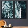 SIGNWIN 2 Piece Framed Canvas Wall Art Coastal Beach Canvas Prints Home Artwork Decoration for Living Room,Bedroom - 24"x36"x2 Panels view 1