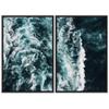 SIGNWIN 2 Piece Framed Canvas Wall Art Coastal Beach Canvas Prints Home Artwork Decoration for Living Room,Bedroom - 24"x36"x2 Panels view 2