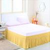 Amuze Bedding Easy Fit Elastic Wrap Around Ruffled BedSkirt Recron 900 Thread Count(Yellow, King, Drop Length 15 Inches) view 2