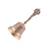 EXCEART Brass Bell 5.90 Inch Retro Hand Bell Archaize Metal Call for Home Office School Pet Training Wake-up Signals Feng Shui Decoration view 2