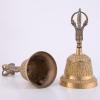 EXCEART Brass Bell 5.90 Inch Retro Hand Bell Archaize Metal Call for Home Office School Pet Training Wake-up Signals Feng Shui Decoration view 4