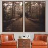 SIGNWIN 2 Piece Framed Canvas Wall Art Rustic Woods Canvas Prints Home Artwork Decoration for Living Room,Bedroom - 24"x36"x2 Panels view 1