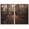 SIGNWIN 2 Piece Framed Canvas Wall Art Rustic Woods Canvas Prints Home Artwork Decoration for Living Room,Bedroom - 24"x36"x2 Panels view 2