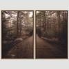 SIGNWIN 2 Piece Framed Canvas Wall Art Rustic Woods Canvas Prints Home Artwork Decoration for Living Room,Bedroom - 24"x36"x2 Panels view 3